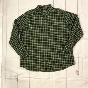 Eddie Bauel Flanne Seattle USA Men’s  Dark Green And Beige 100% Baumwolle